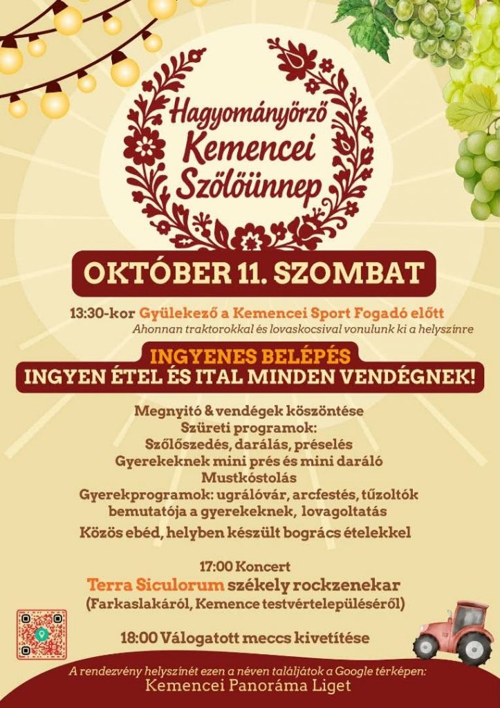 Hagyományörző kemencei szőlőünnep